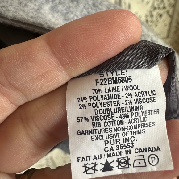 Iris Setlakwe Gray Wool Blend Removable Collar Single Button Blazer Jacket Sz XS - Picture 8 of 9